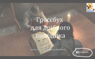 Гроссбух для дрібного поміщика