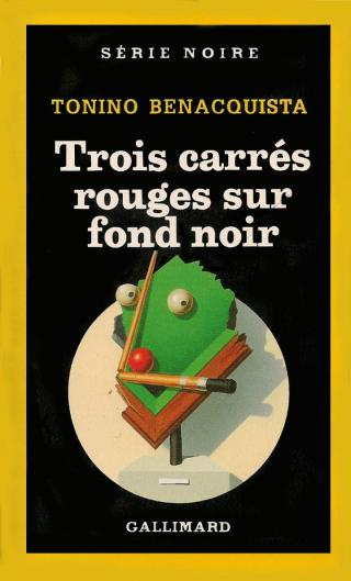 Trois carrés rouges sur fond noir